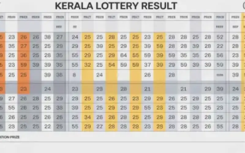 kerala lottery weekly chart​ at 91 Club body image